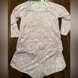 Brand new LAKE pajamas size medium in purple floral pima print